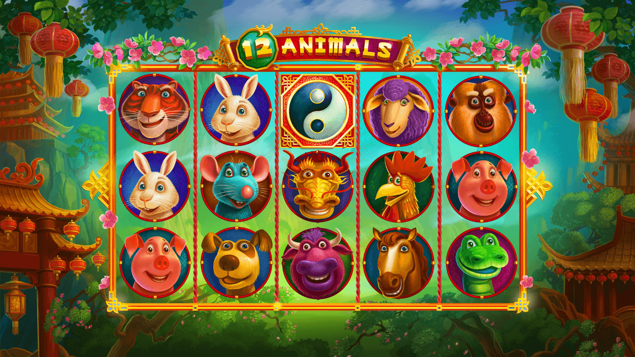 Интерфейс слота 12 Animals