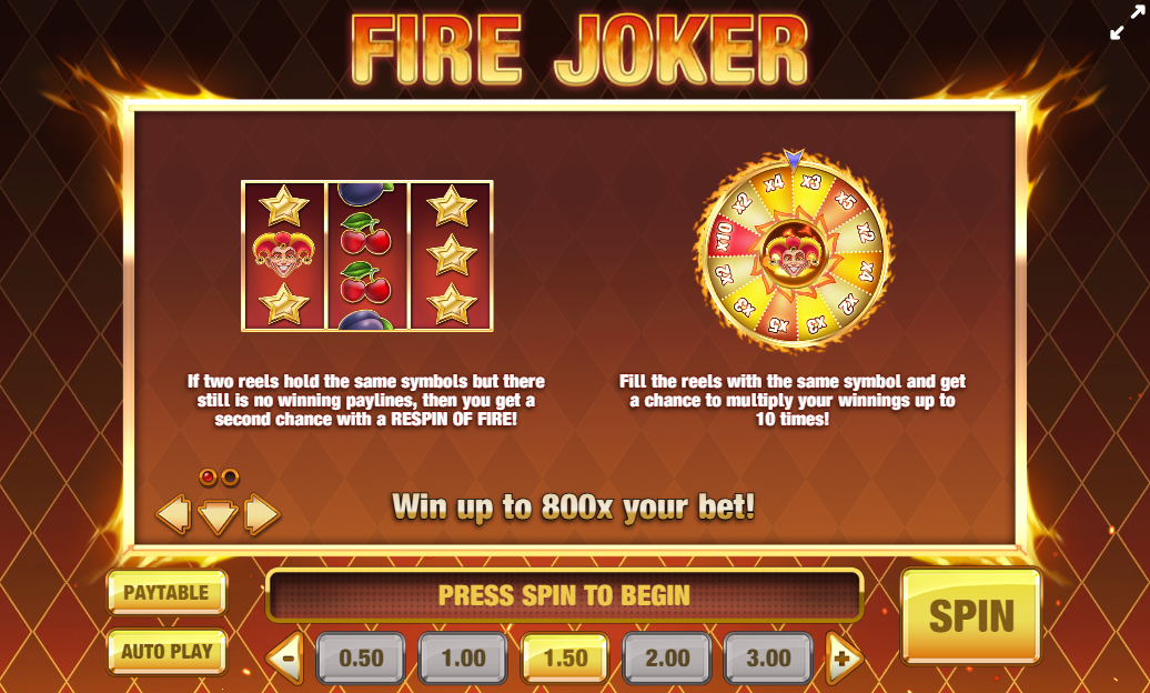 Игровой автомат Fire Joker Slot (Play’n Go)