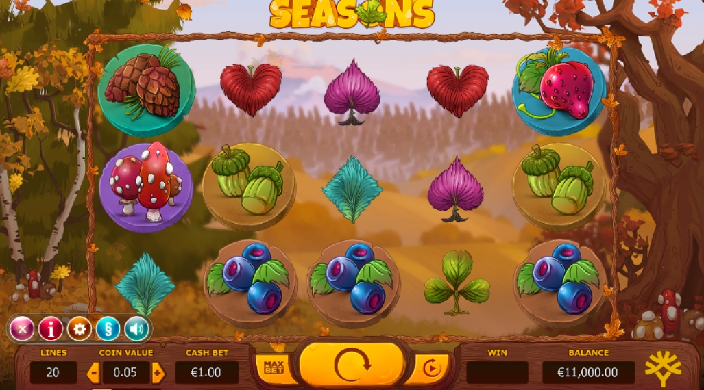 Интерфейс слота Seasons