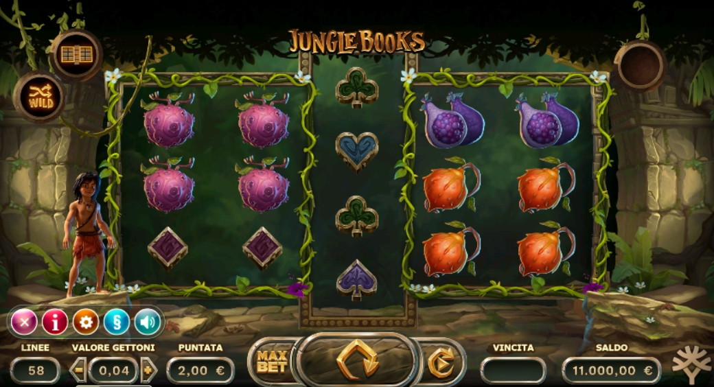 Интерфейс слота Jungle Books