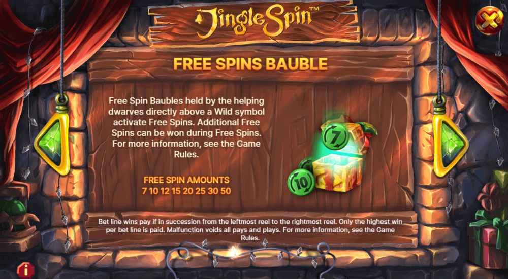Фриспины в слоте Jingle Spin
