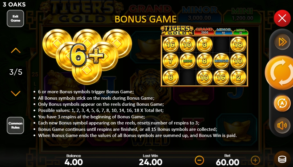 Специальный символ в слоте Tiger's Gold