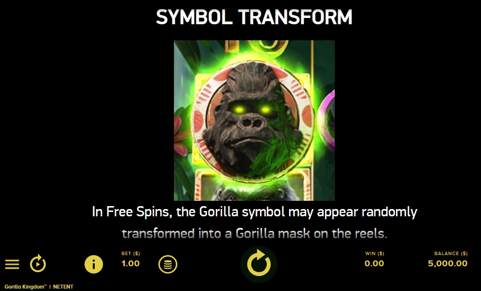 Специальный символ в слоте Gorilla Kingdom
