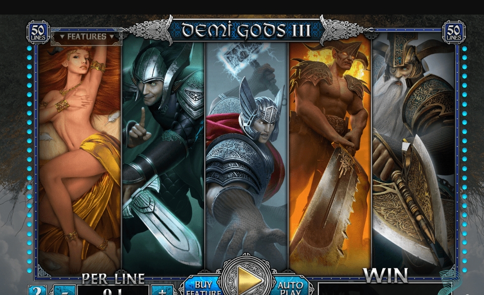 Интерфейс слота Demi Gods 3