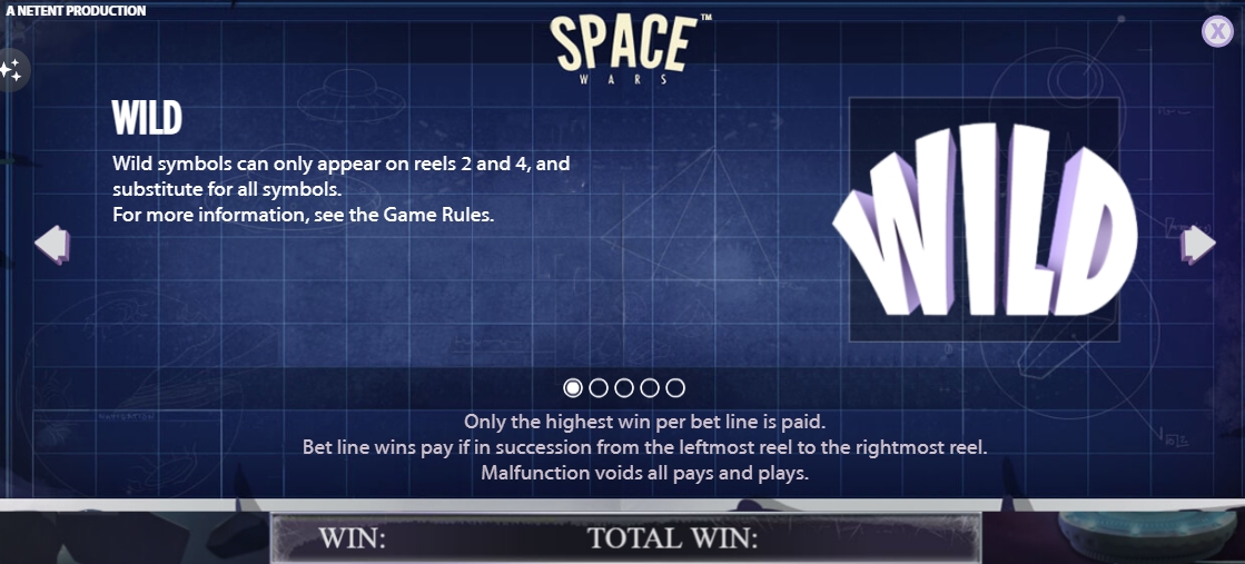 Специальный символ в слоте Space Wars