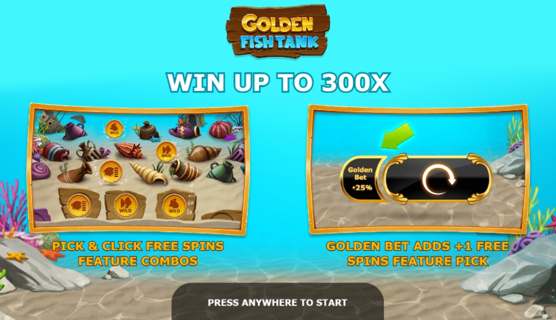 Интерфейс слота Golden Fish Tank