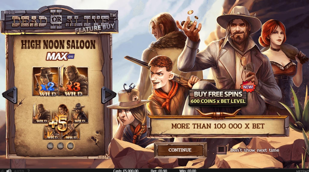 Интерфейс слота Dead or Alive 2