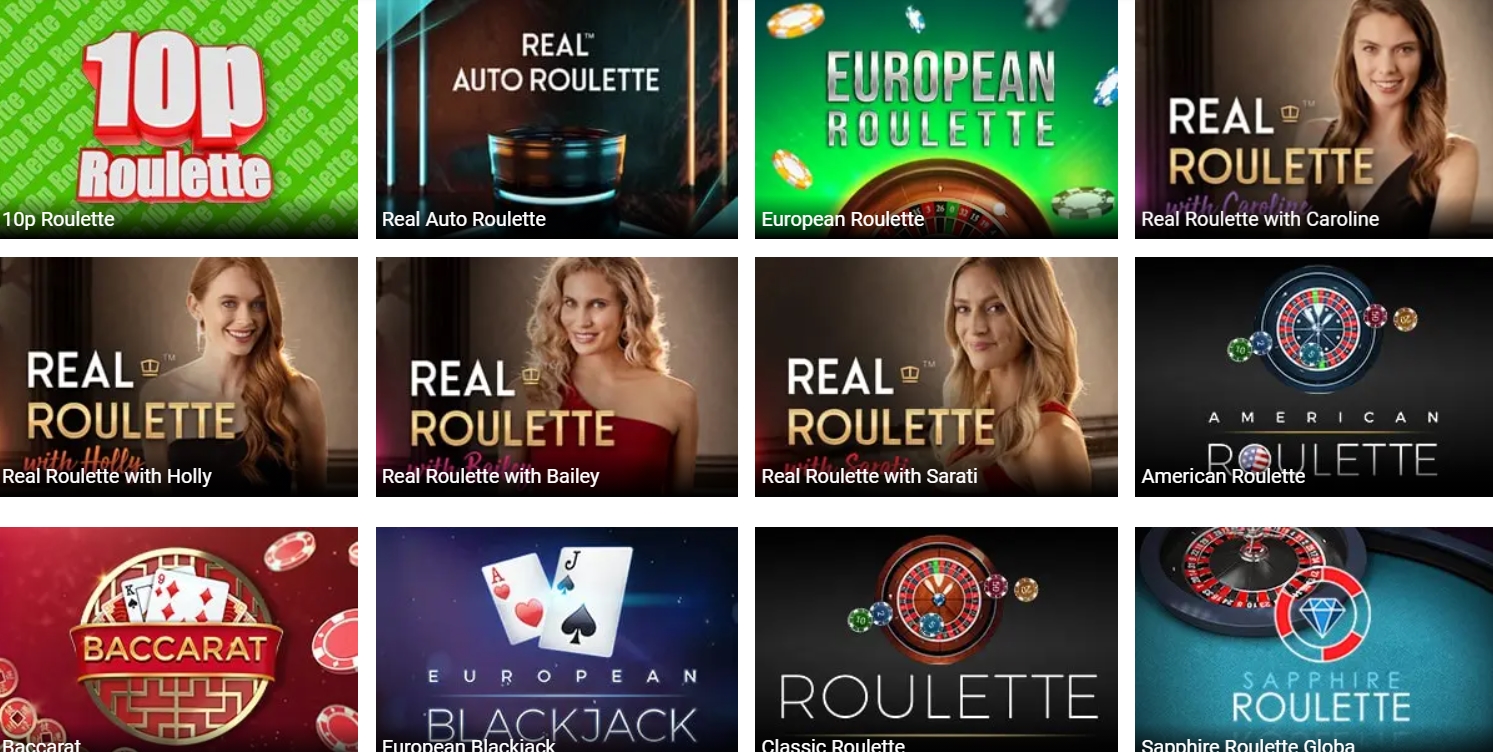 Настольные игры в казино Casino Luck