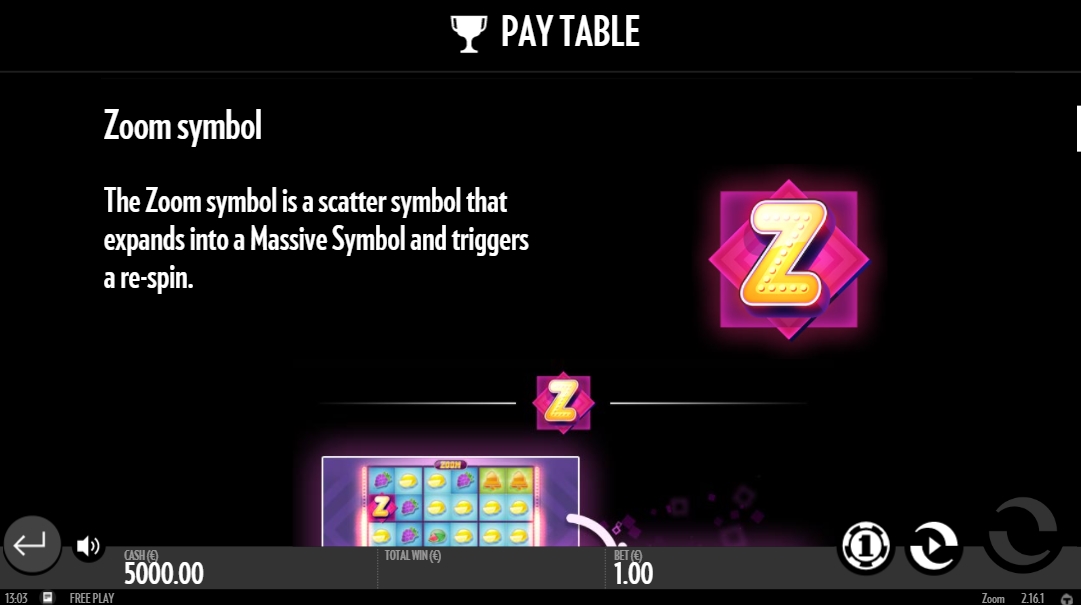 Бонусная игра в слоте Zoom