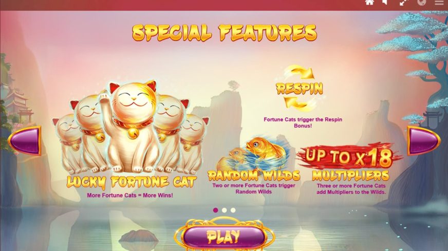 Бонусные игры в слоте Lucky Fortune Cat