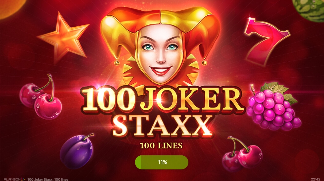 Интерфейс слота 100 Joker Staxx
