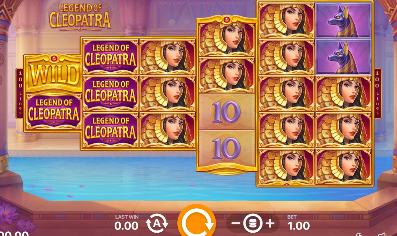 Интерфейс слота Legend of CleopatraИнтерфейс слота Legend of Cleopatra