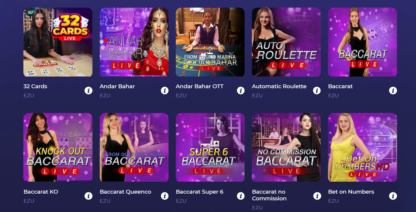 Живые игры в KrakenCassino
