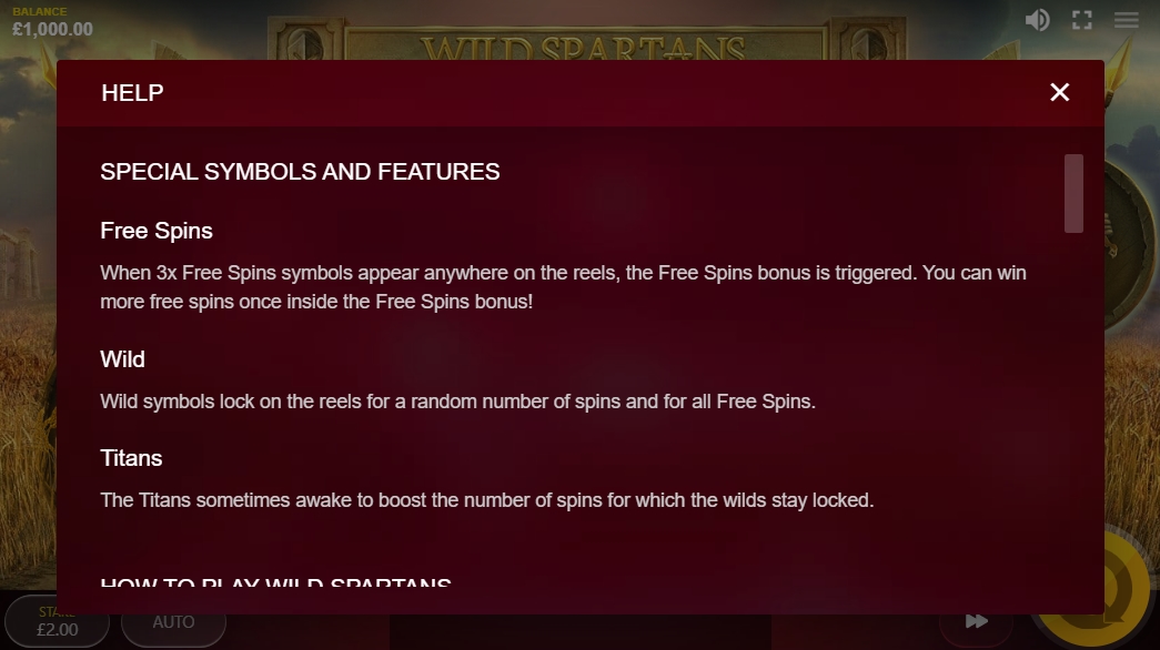 Специальные символы в слоте Wild Spartans