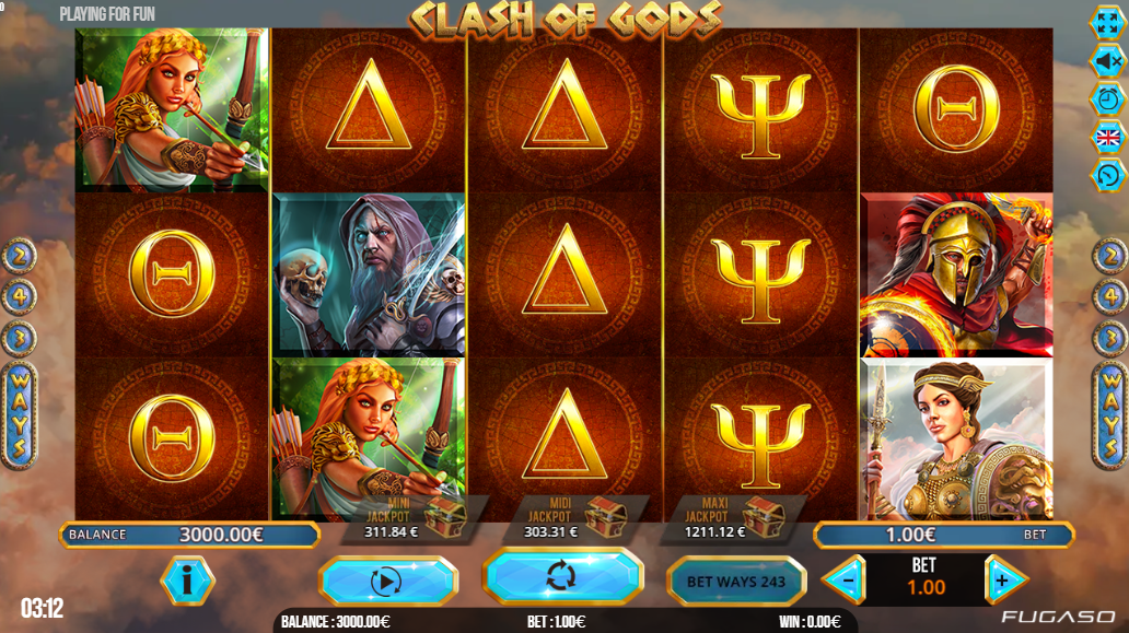 Интерфейс Clash of Gods