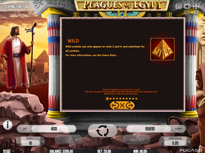 Специальные символы в слоте Plagues Of Egypt