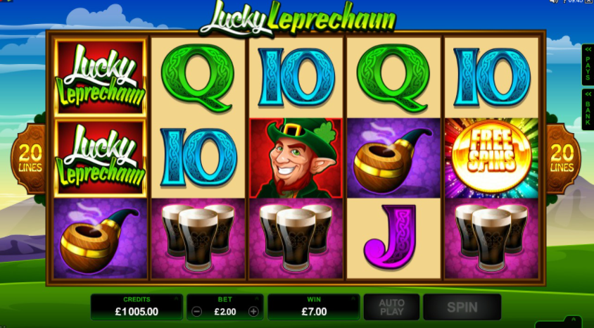 Интерфейс слота Lucky Leprechauns Loot