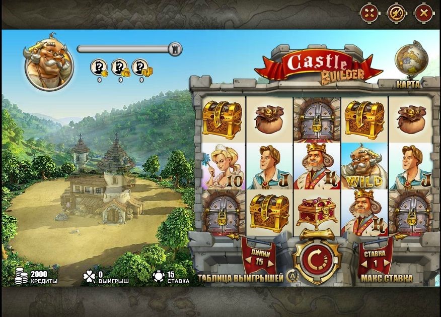 Интерфейс слота Castle Builder