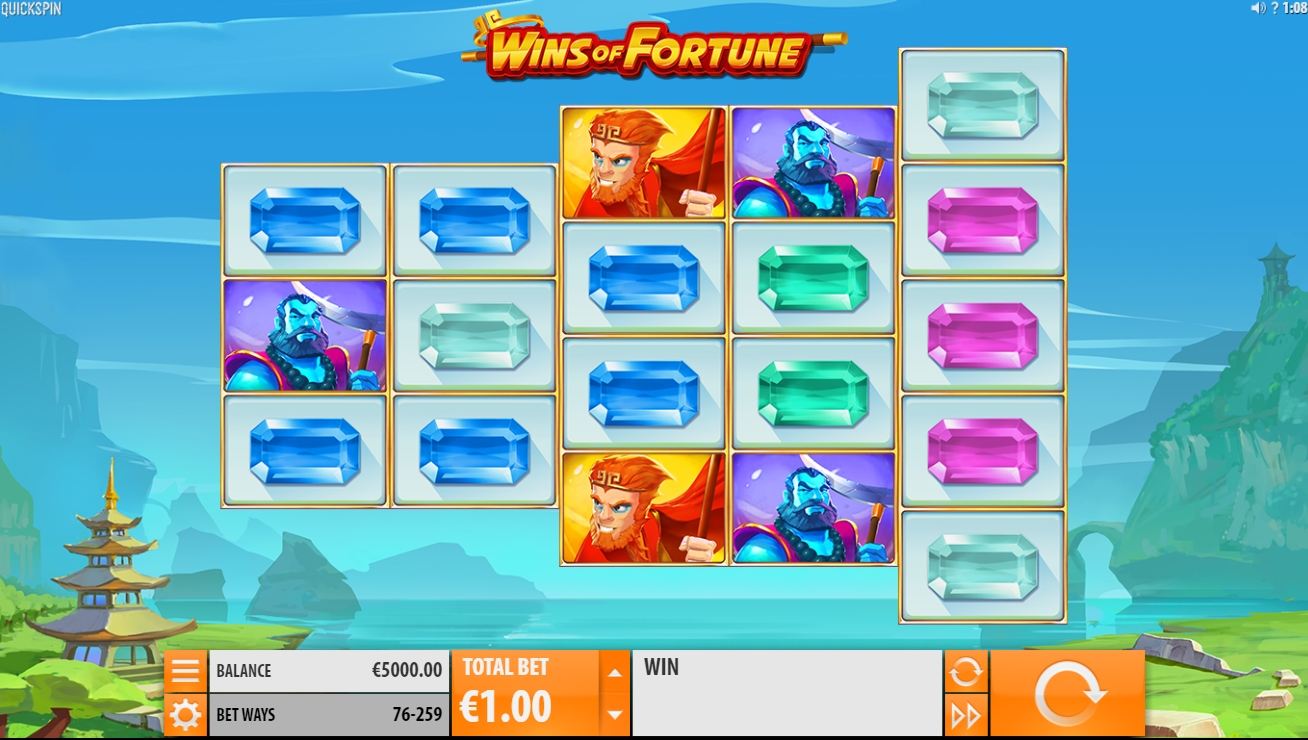 Интерфейс слота Wins of Fortune
