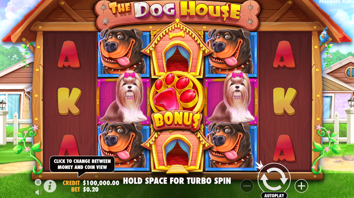 Интерфейс слота The Dog House