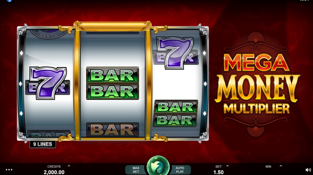 Интерфейс слота Mega Money Multiplier