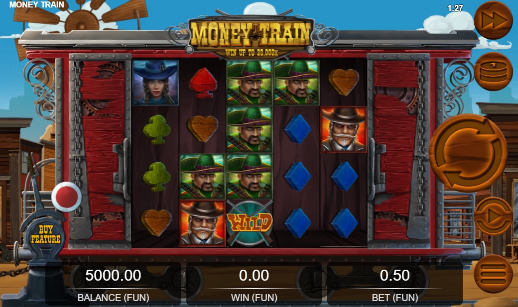Интерфейс слота Money Train