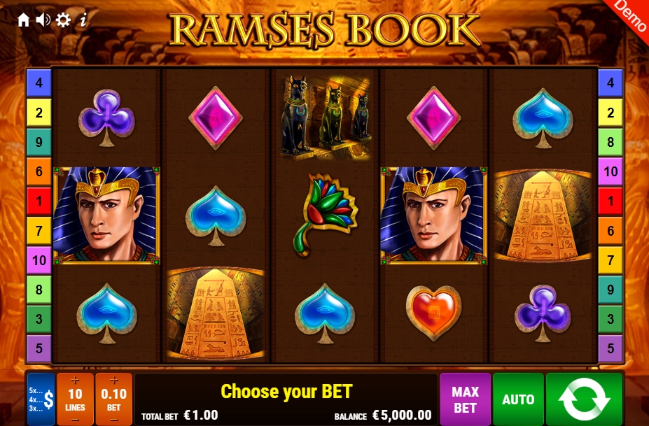 Интерфейс слота Ramses Book