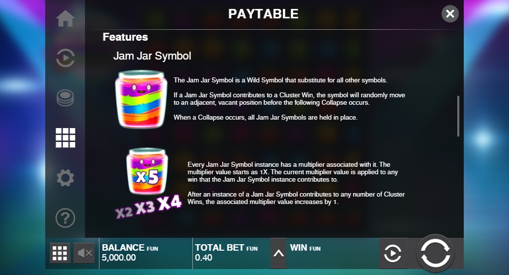Специальные символы в слоте Jammin' Jars