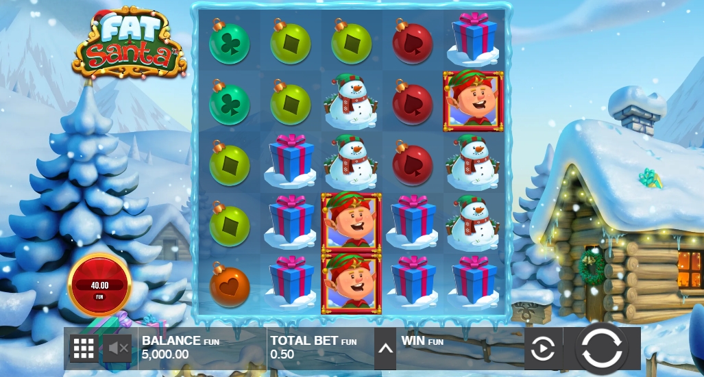 Интерфейс слота Fat Santa