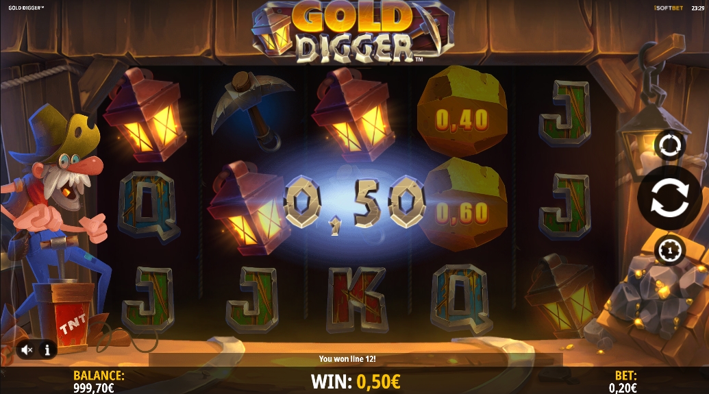 Выигрыш в слоте Gold Digger