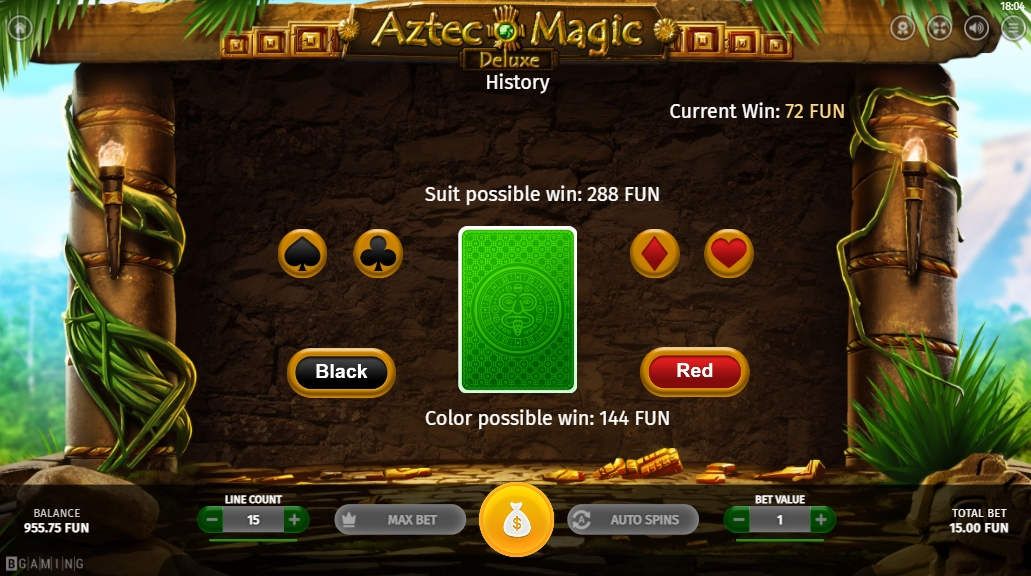 Риск-игра в слоте Aztec Magic