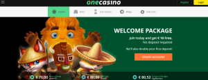 Интерфейс One Casino