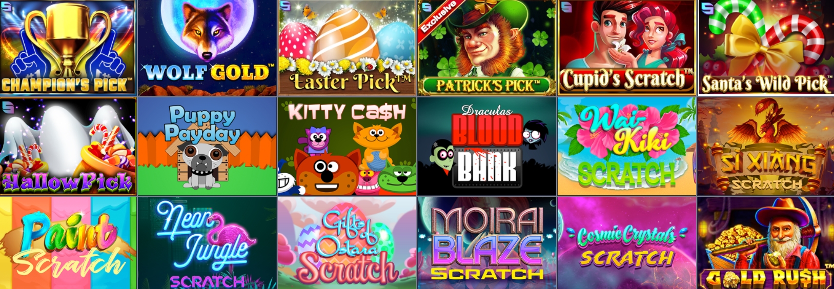 Скретч-игры в казино Evobet