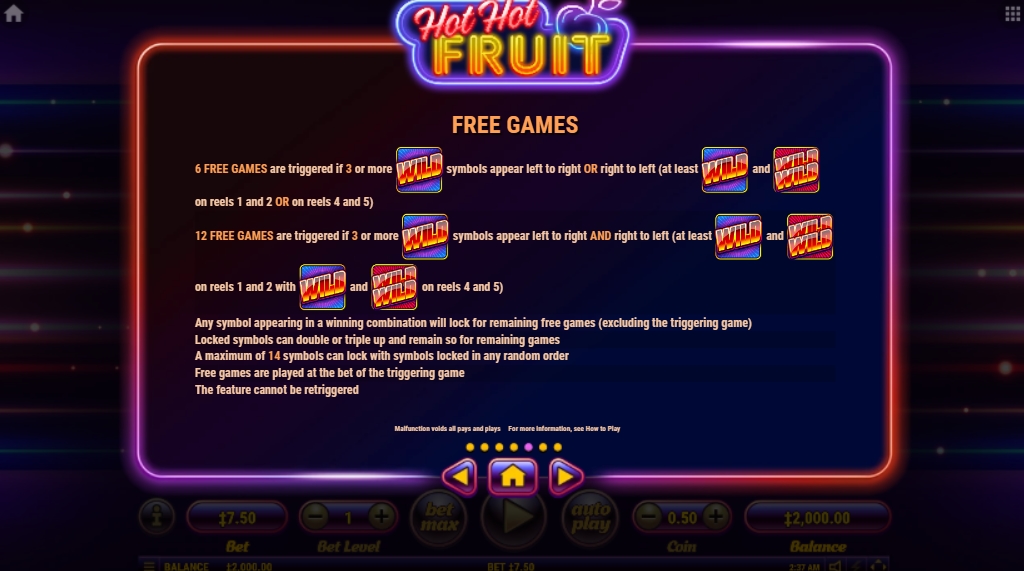 Бесплатные вращения в слоте Hot Hot Fruit