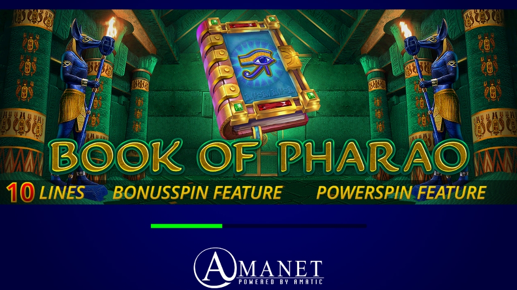 Интерфейс слота Book of Pharao