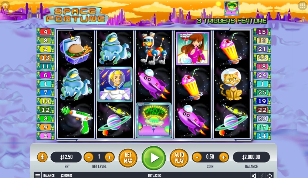 Интерфейс Space Fortune