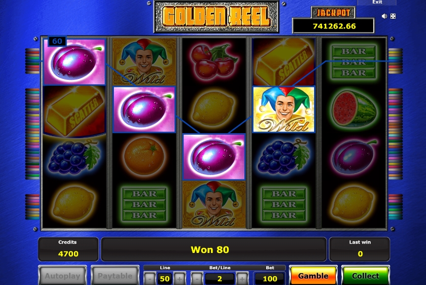 Выигрыш в слоте Golden Reel