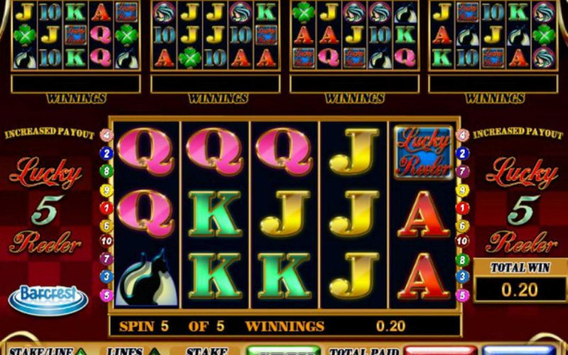 Интерфейс слота Lucky 5 Reeler