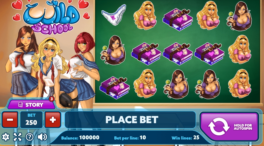 Интерфейс слота Wild School