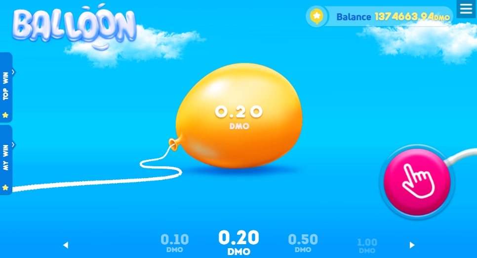 Интерфейс слота Balloon