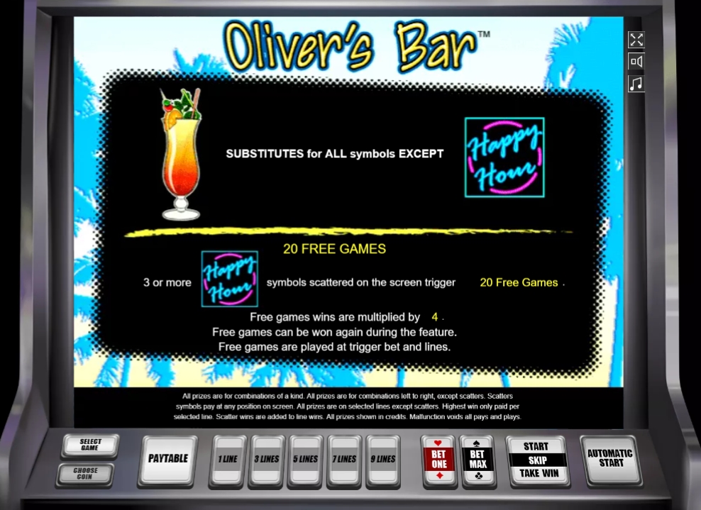 Специальные символы в слоте Oliver’s Bar