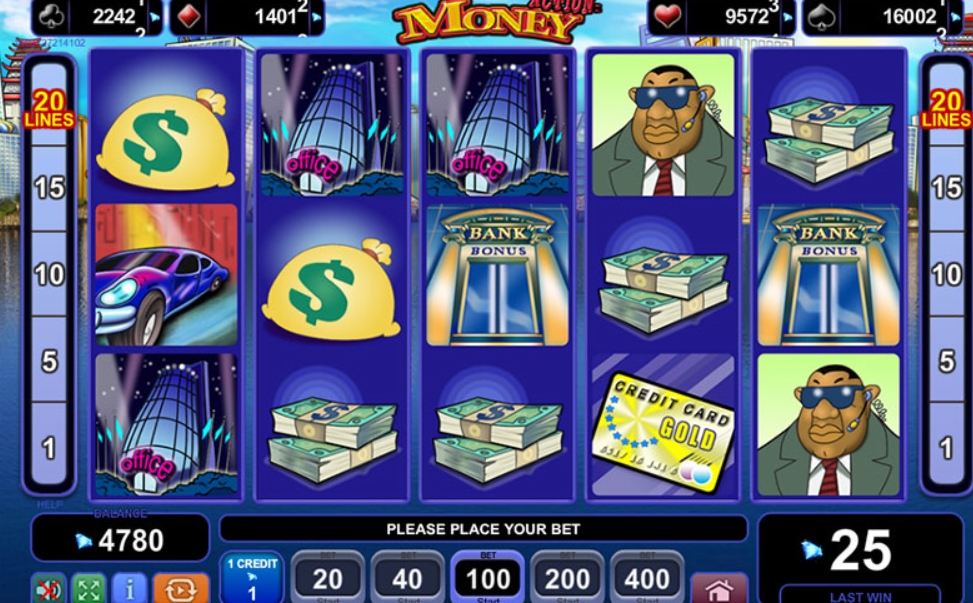 Интерфейс слота Action Money