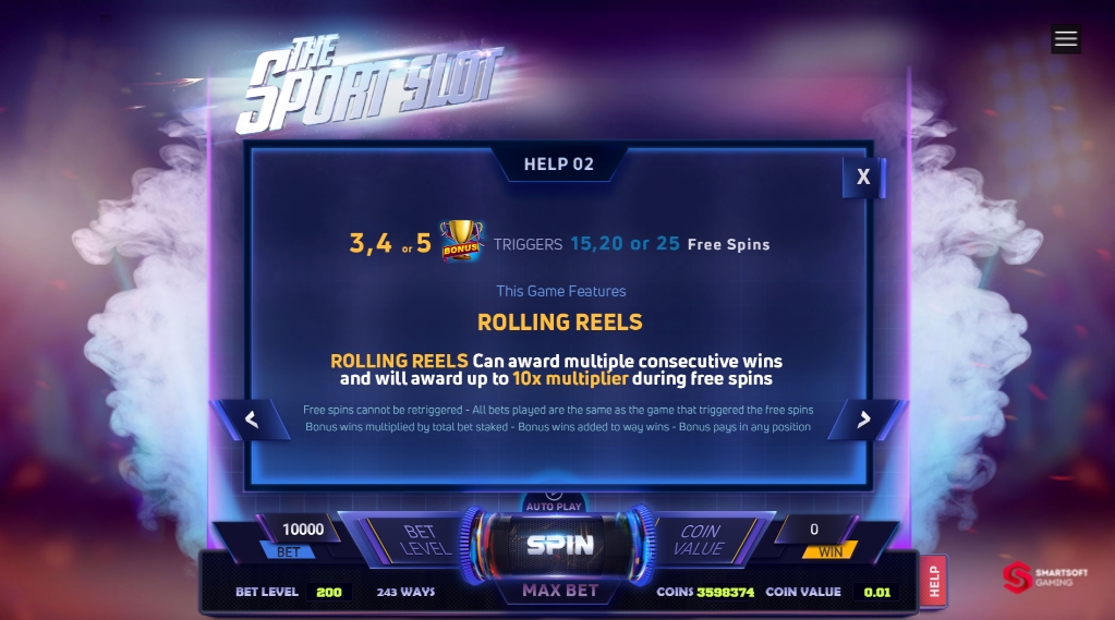Бонусная игра в слоте Sport Slot