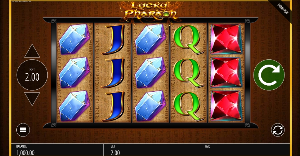 Интерфейс слота Lucky Pharaoh