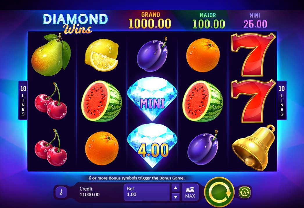 Playson презентовал слот Diamond Wins: Hold and Win