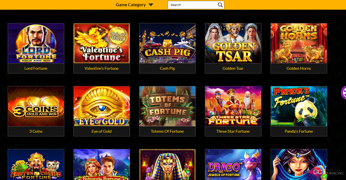 Интерфейс Africasino 