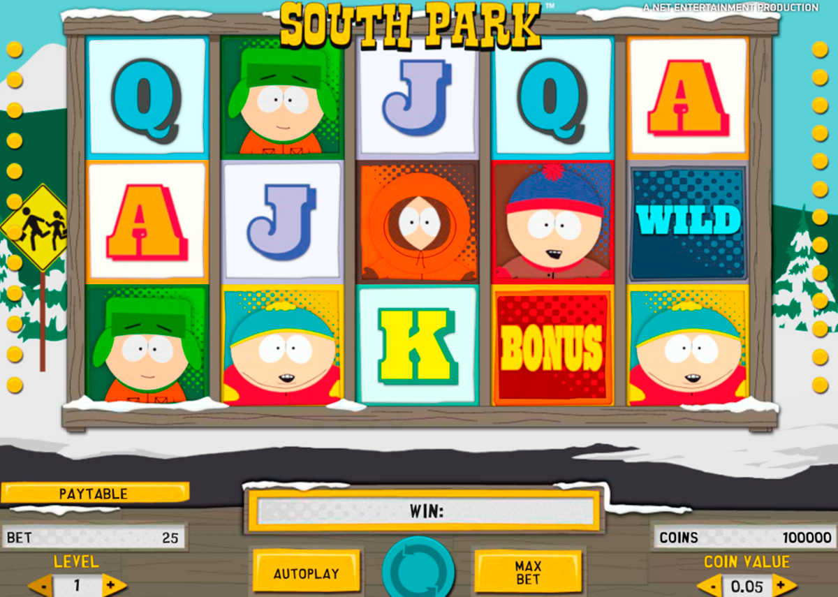 Интерфейс слота South Park