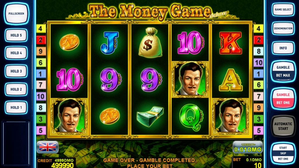 Интерфейс слота The Money Game Deluxe