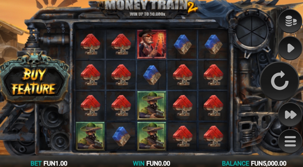 Интерфейс слота Money Train 2