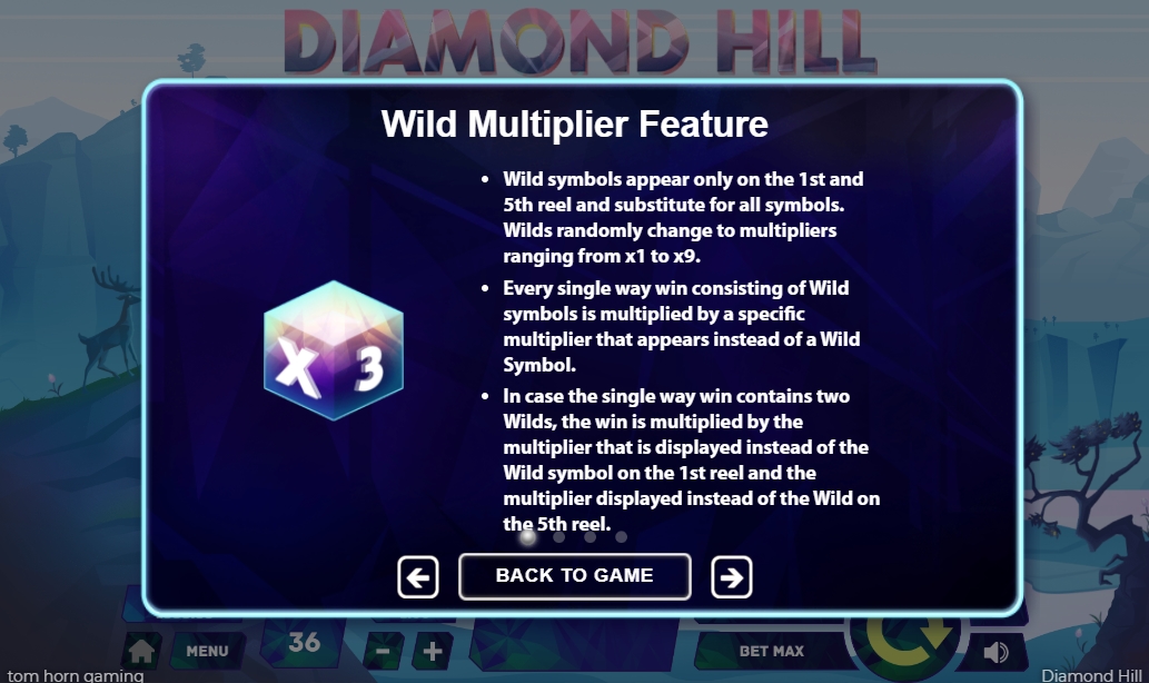 Бонусная игра в слоте Diamond Hill